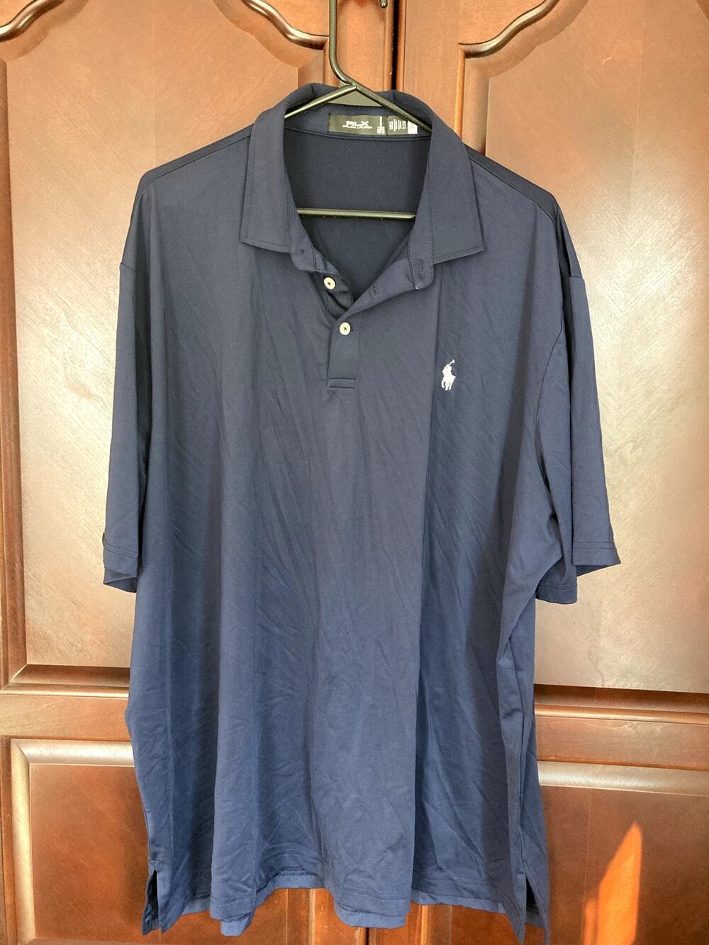 RLX Ralph Lauren -Timeless Preppy Navy Short Sleeve Polo Moisture Wicking - XXL